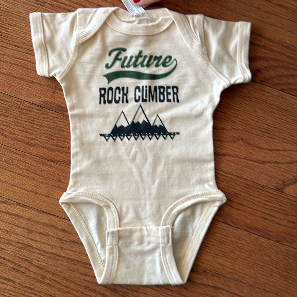 NWT Newborn Future Rock Climber Onesie